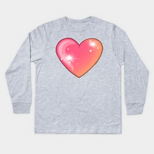 Reva Prisma Love heart emoji Kids Long Sleeve T-Shirt